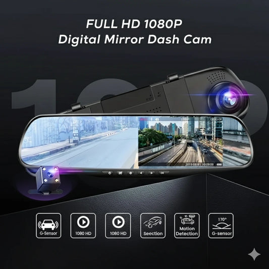 SafeMirror™ | Retrovisor inteligente | Graba Todo